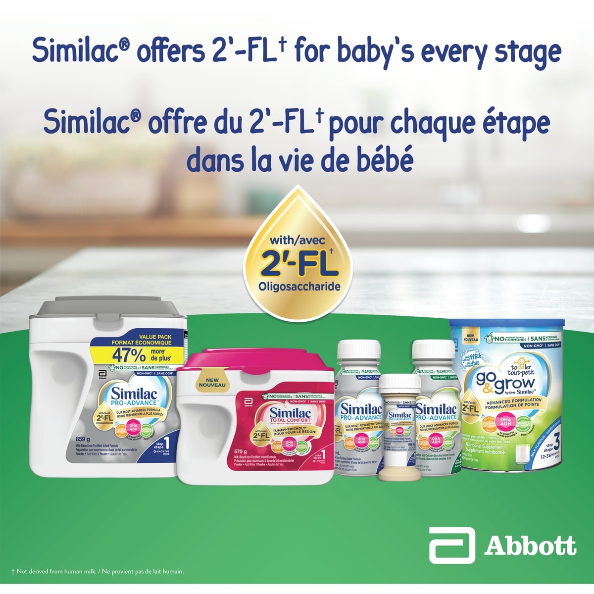 Go & Grow Step 3 Toddler Drink with 2'-FL. Immune Support Innovation: 2'-FL, Powder, 12-36 Months, Milk Flavour