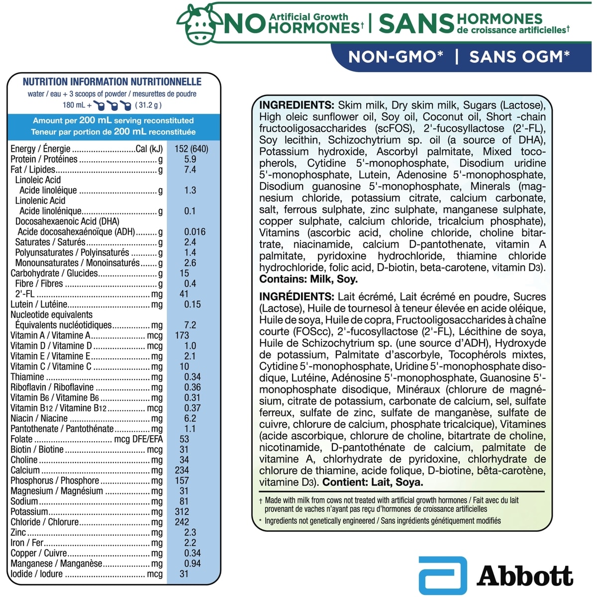 Boisson pour tout-petits Similac Étape 3 avec 2'-FL. 2'-FL : Innovation pour le soutien immunitaire, poudre, 12-36 mois, saveur de lait