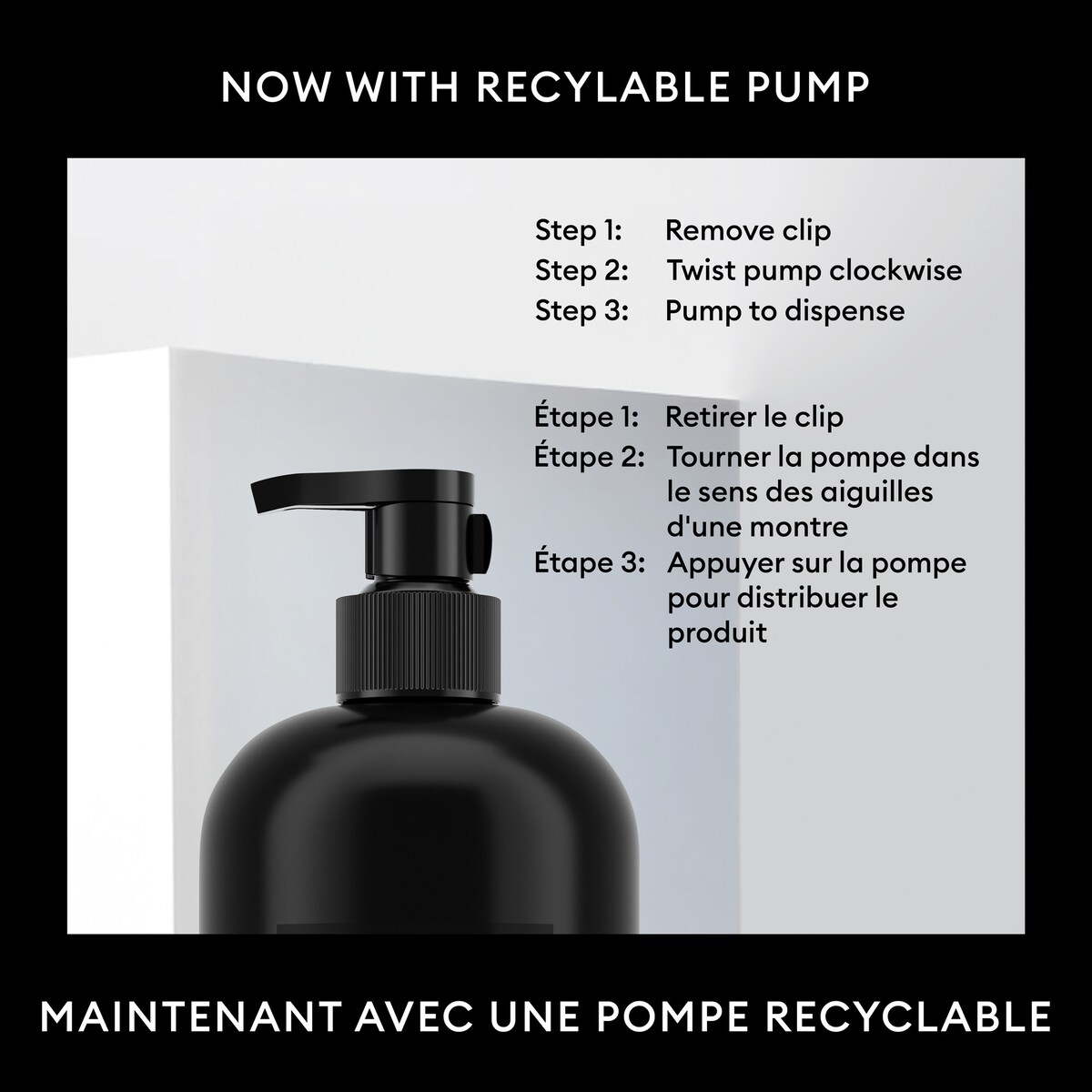 Shampooing Nourrir et Régénérer pour cheveux secs TRESemmé Botanique + Extrait de Noix de Coco avec Technologie Pro Style™