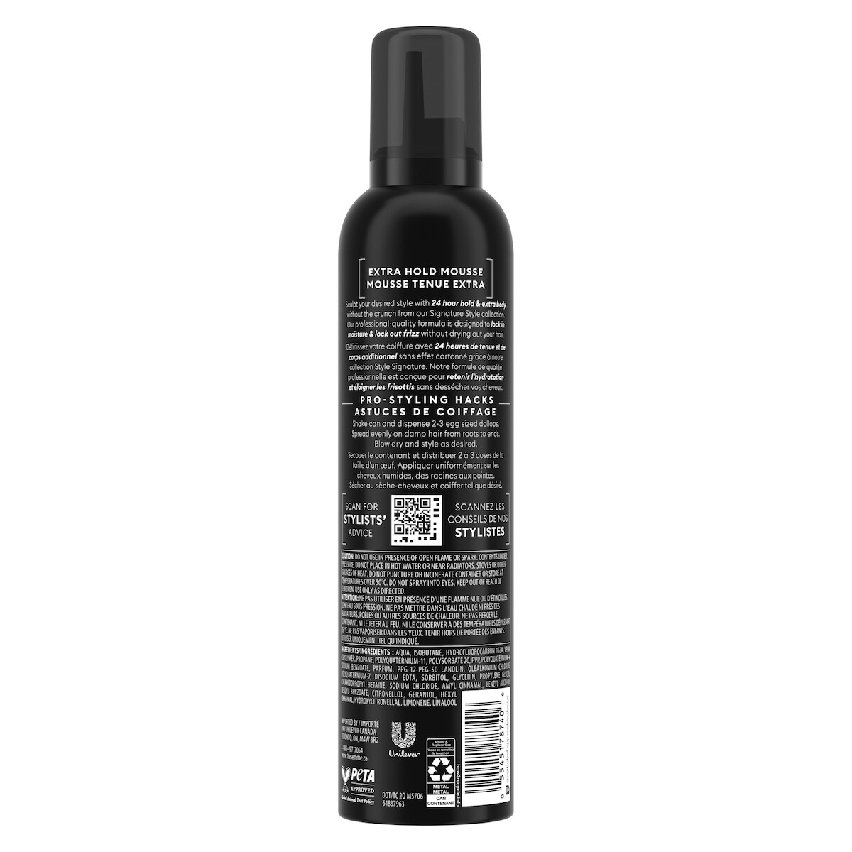 Mousse TRESemmé Controle extra ferme tenue extra 298 GR