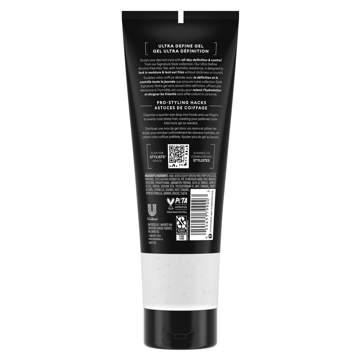 Gel TRESemmé texture Ultra ferme contrôle 255 ML