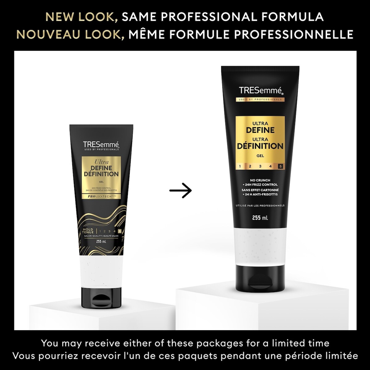 Gel TRESemmé texture Ultra ferme contrôle 255 ML
