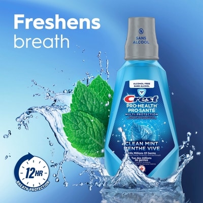 Pro-Health Multi-Protection Alcohol Free Mouthwash, Clean Mint, 250 mL 6