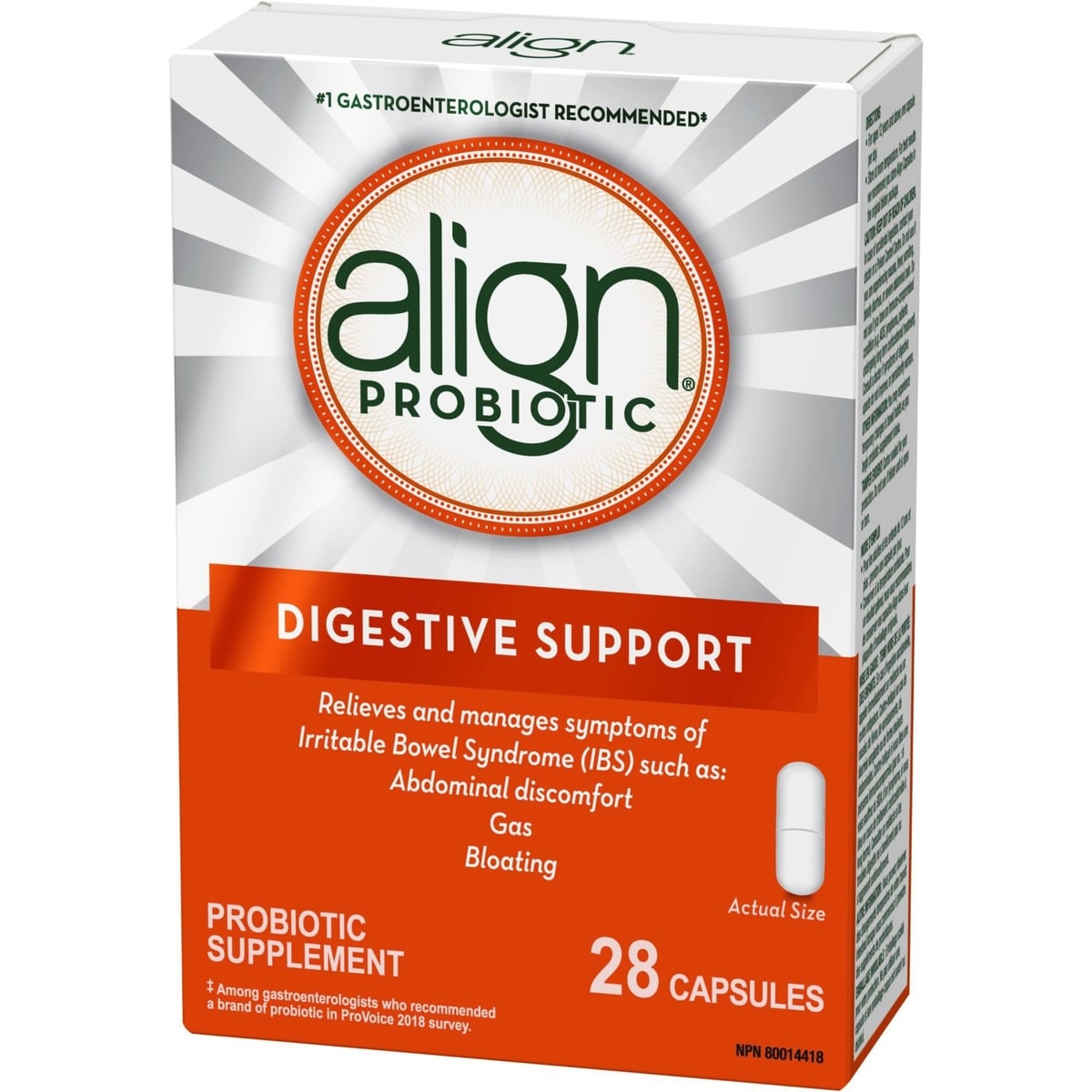 Supplément probiotique quotidien pour la santé digestive