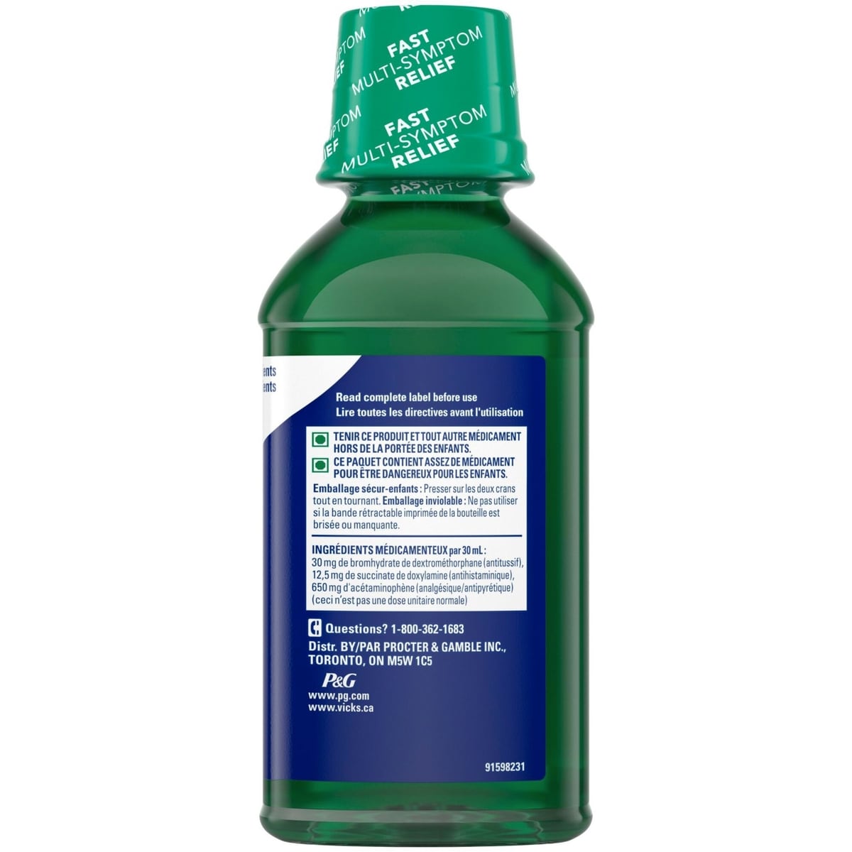 Liquide NyQuil Rhume et grippe Soulagement nocturne, Original