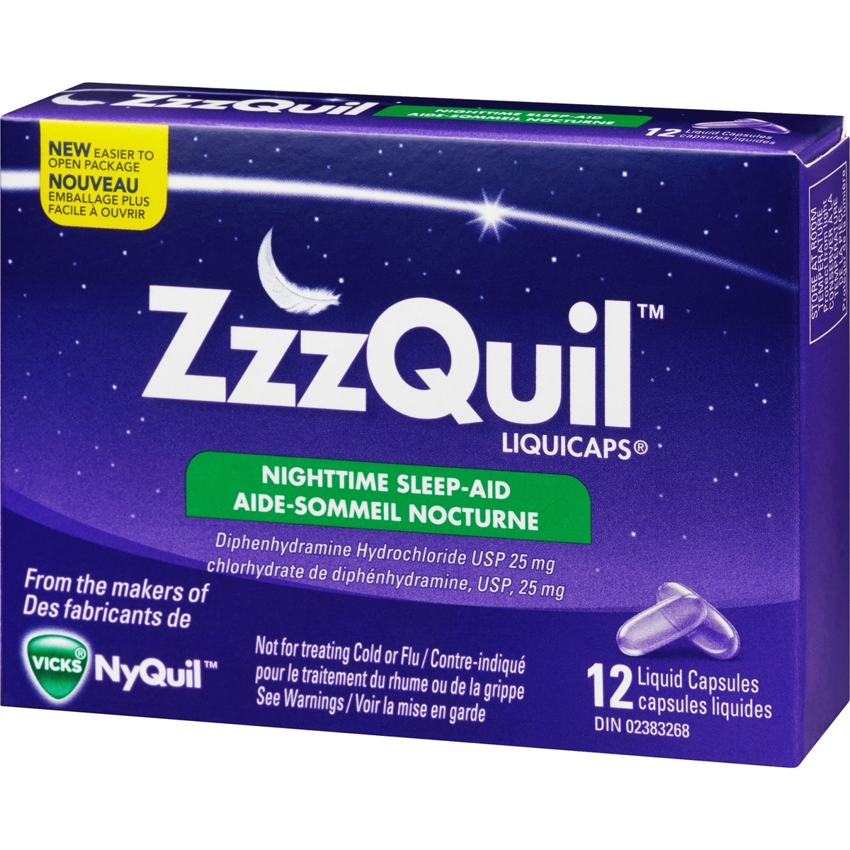 Aide-sommeil nocturne LiquiCaps ZzzQuil