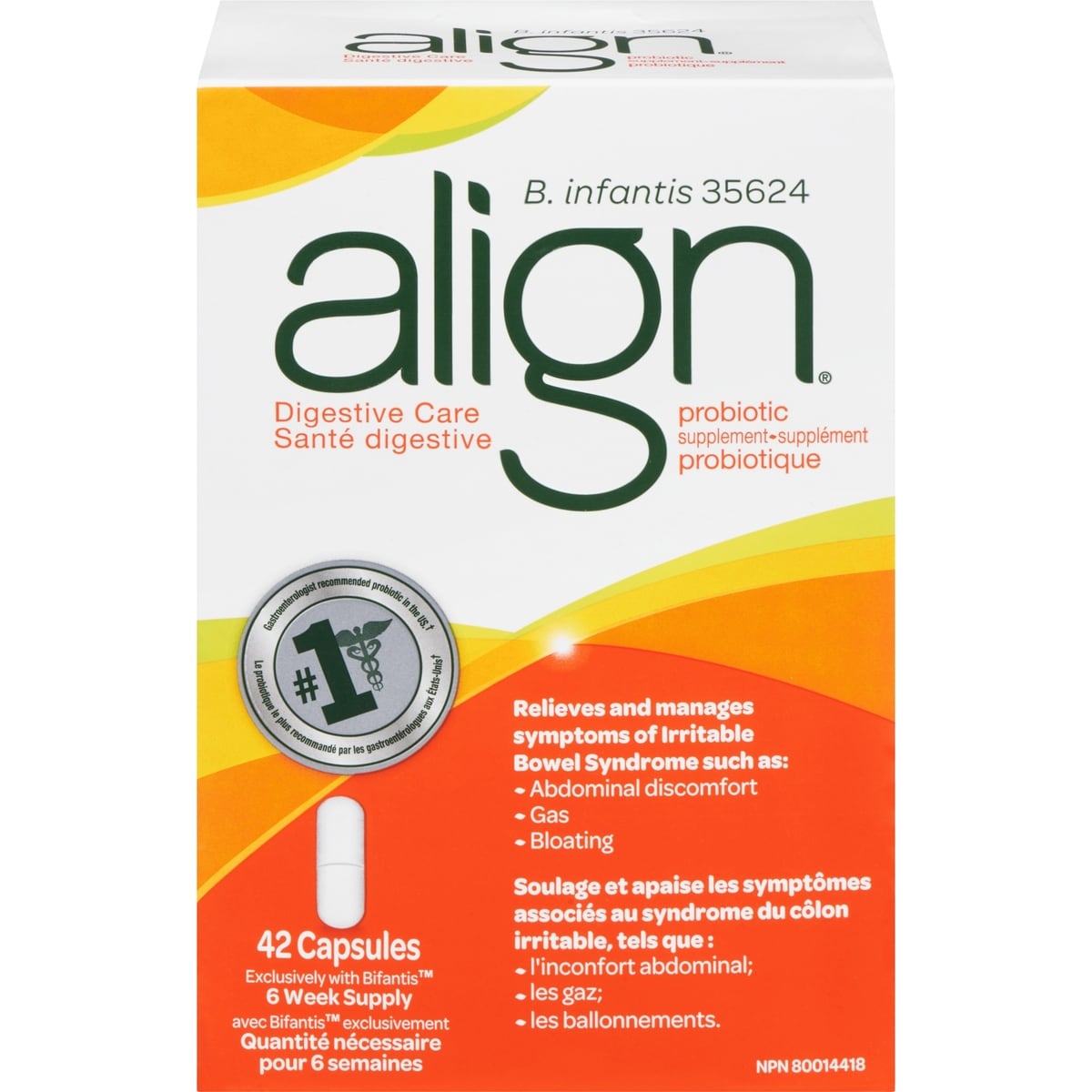 Align Probiotics, Daily Probiotic Supplement for Digestive Care