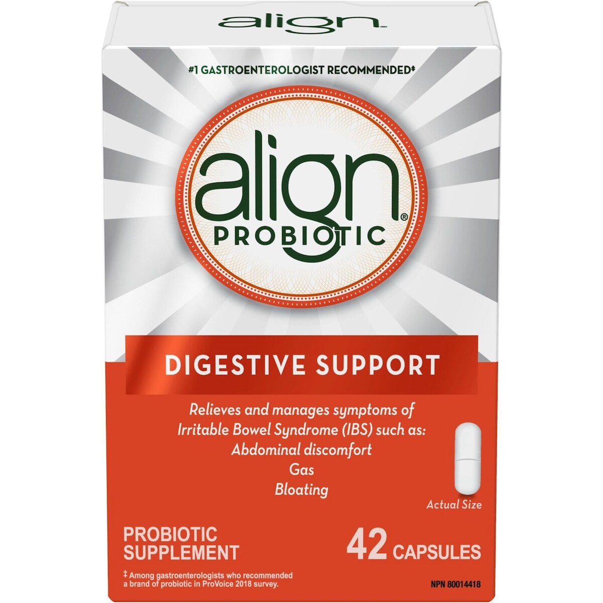 Align Probiotics, Daily Probiotic Supplement for Digestive Care