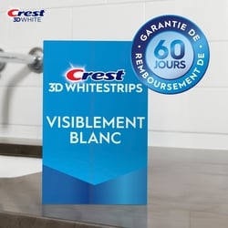 Ensemble de blanchiment des dents à domicile 3D Whitestrips Visiblement blanc, 10 traitements, blanchit visiblement les dents en quelques jours 5