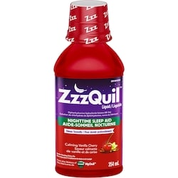 ZzzQuil Nighttime Sleep Aid Liquid, Calming Vanilla Cherry, 354 mL 2