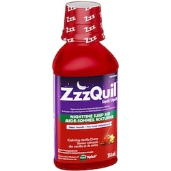 ZzzQuil Nighttime Sleep Aid Liquid, Calming Vanilla Cherry, 354 mL 3