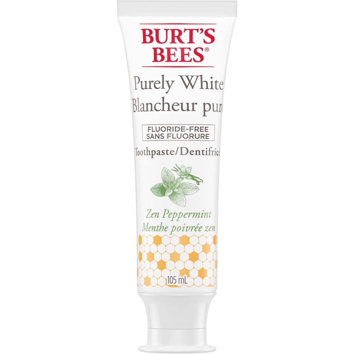 Dentifrice sans fluorure Blancheur pure, saveur Menthe poivrée zen