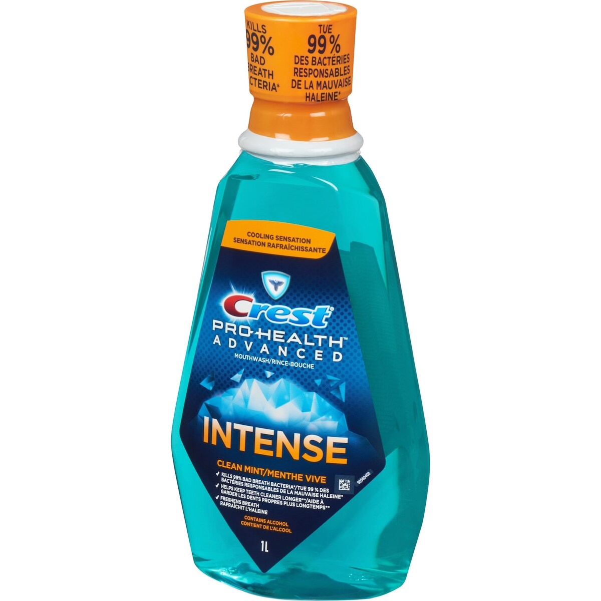 Crest Pro-Health Advanced Intense Mouthwash, Clean Mint, 1L