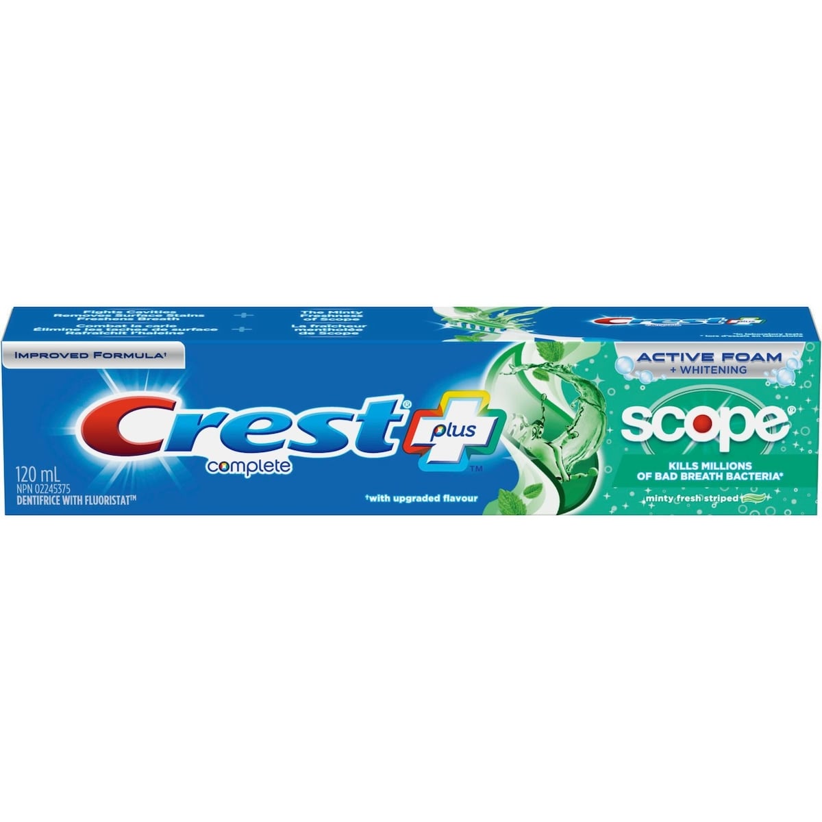 Dentifrice Complete blanchissant avec Scope, Menthe fraîcheur