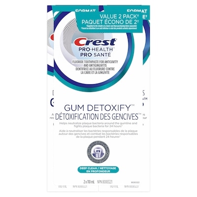 Pro Health Gum Detoxify Deep Clean Toothpaste 2x110mL Twin Pack
