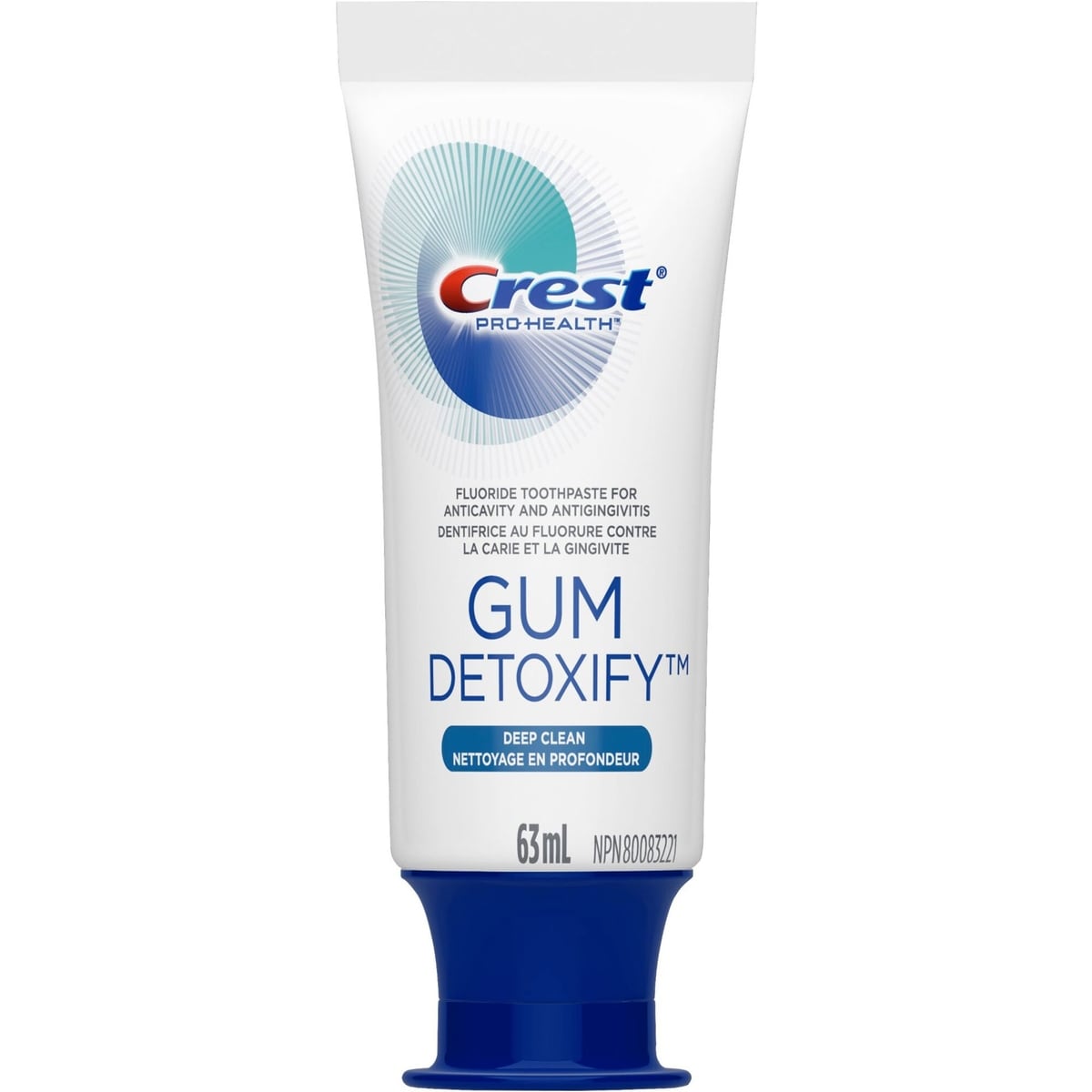 Dentifrice pour dents sensibles Crest Gum and Sensitivity Protection toute la journée