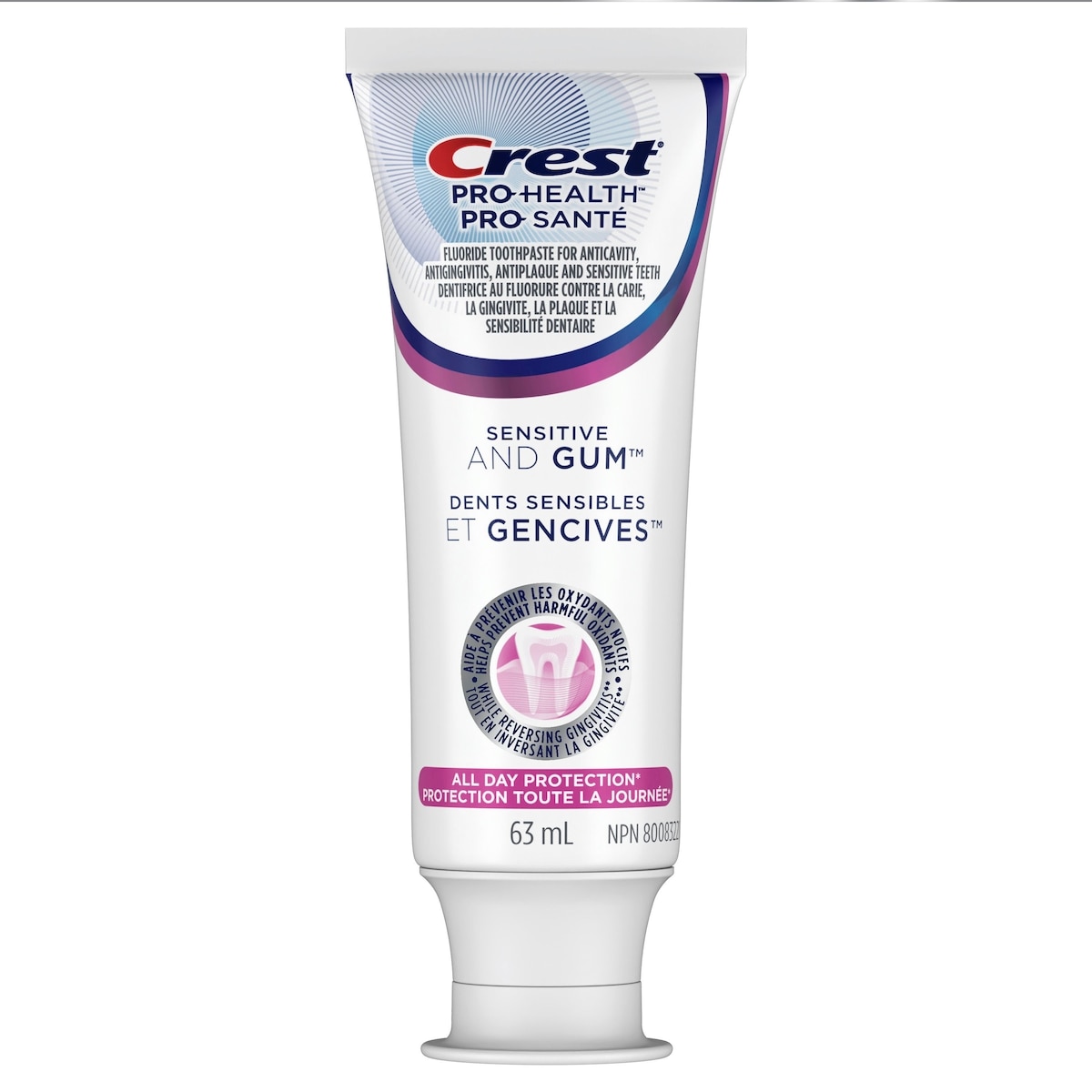 Gum and Sensitivity, Sensitive Toothpaste All Day Protection