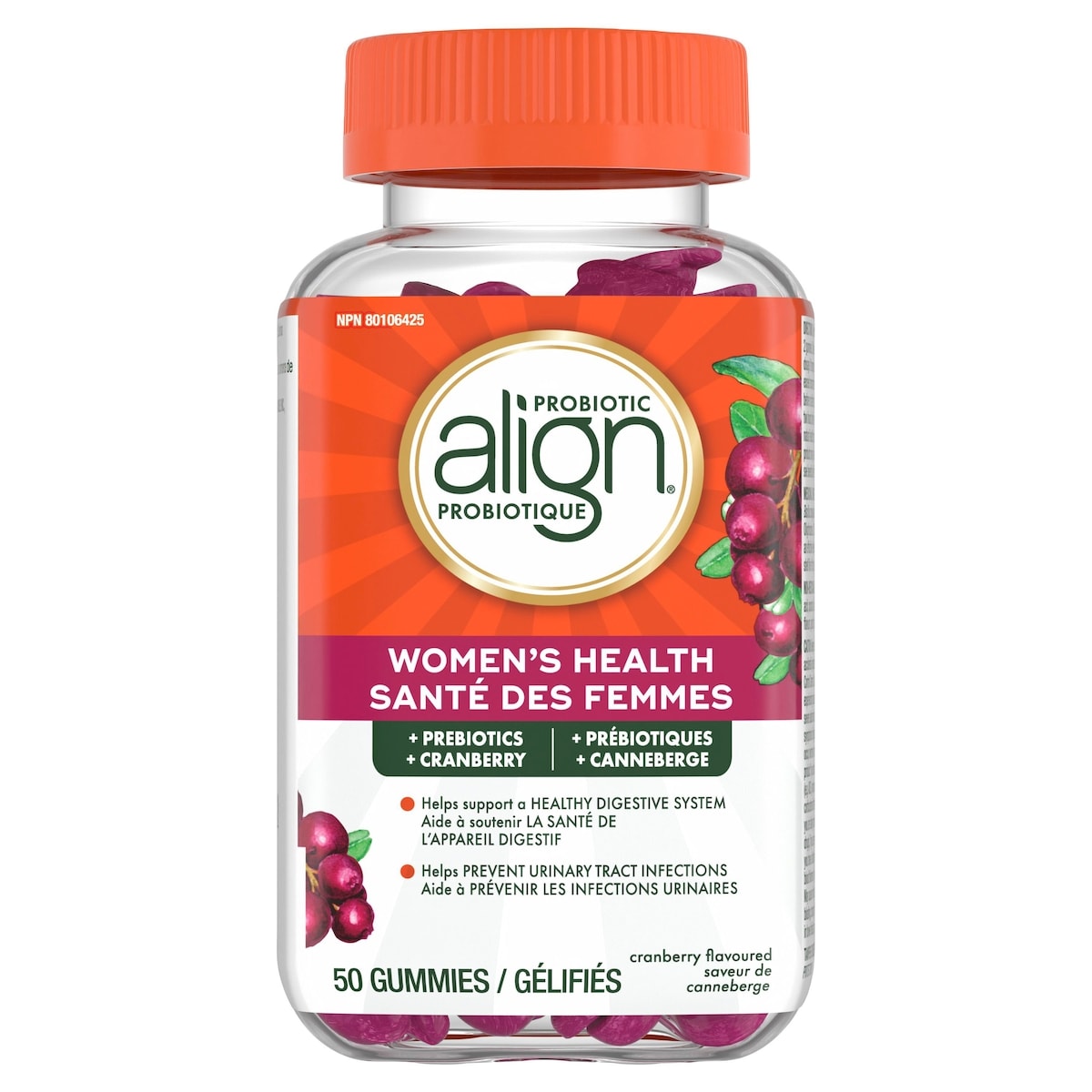 Women's Health Prebiotic + Probiotic Gummies, Helps prevent urinary tract infections, #1 Doctor Recommended Probiotic‡, 50 Count