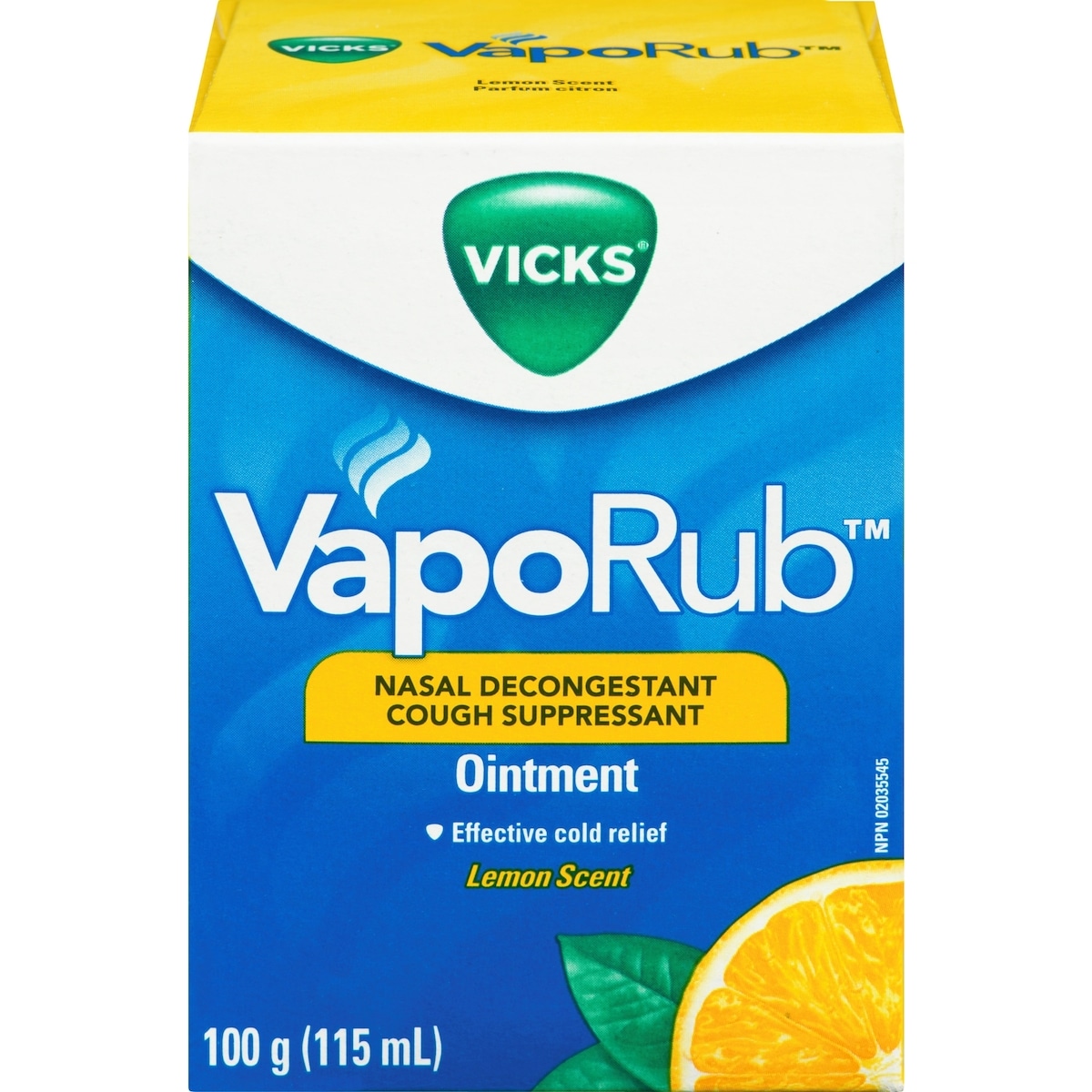 Onguent VapoRub, citron, 115 mL