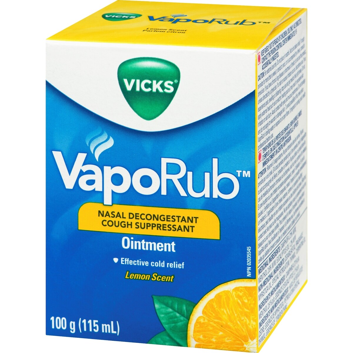 VapoRub Ointment, Lemon, 115 ml