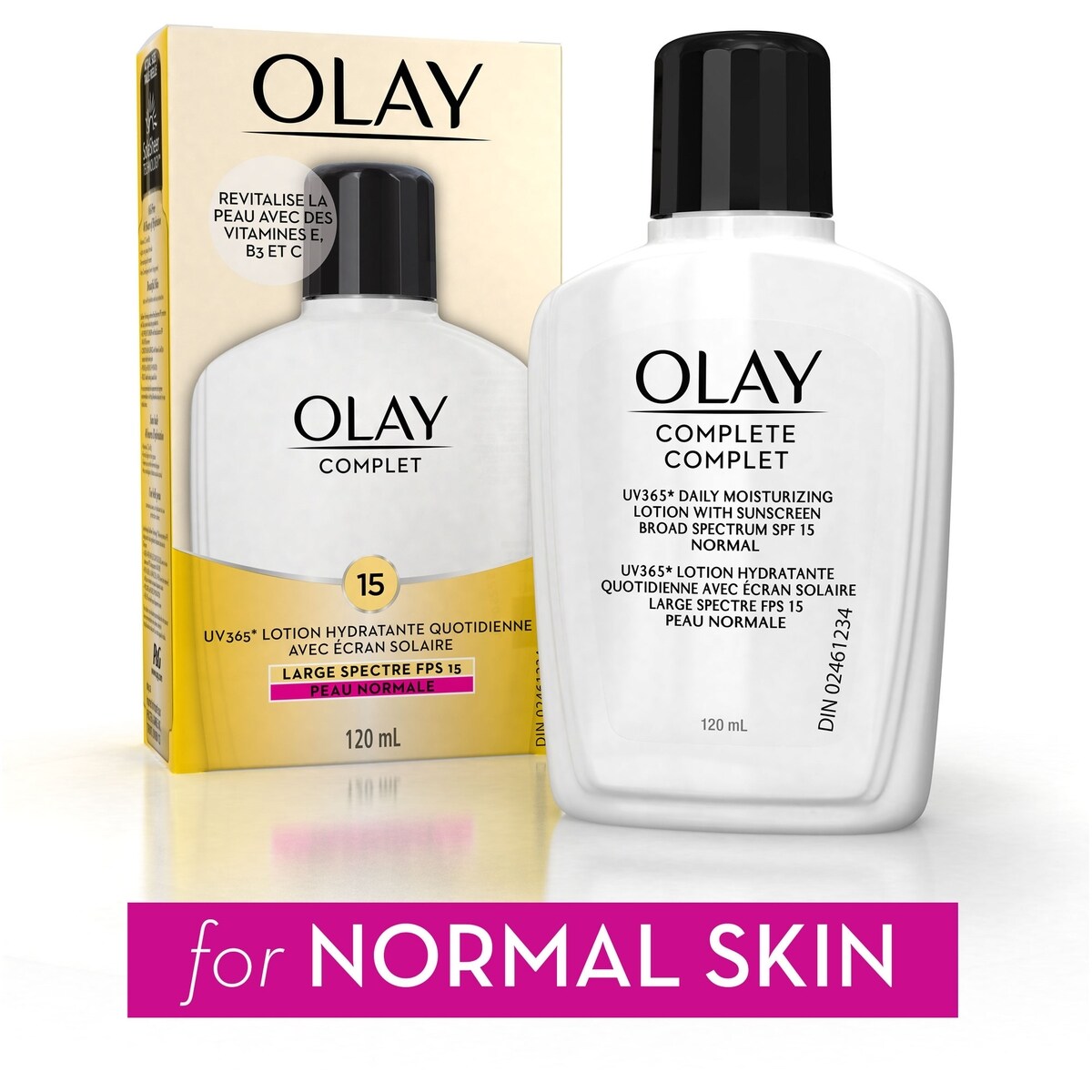 Lotion hydratante Complet avec FPS 15 pour peau normale