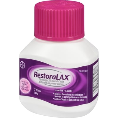 Powder Laxative, Effective Relief, No Taste, No Grit, No Gas, No Bloating, No Cramps, 7 Doses, 119 Grams 3