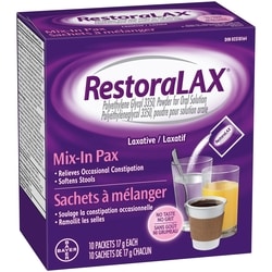 Powder Laxative, Effective Relief, No Taste, No Grit, No Gas, No Bloating, No Cramps, Convenient 10 Single Dose Sachets 2