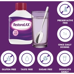 Powder Laxative, Effective Relief, No Taste, No Grit, No Gas, No Bloating, No Cramps, Convenient 10 Single Dose Sachets 5