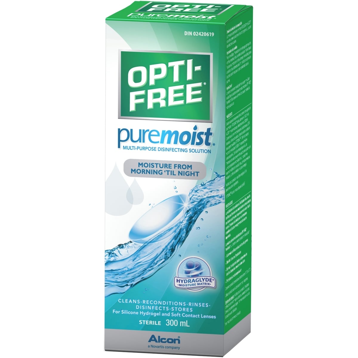 Opti-Free® PureMoist® Solution polyvalente pour lentilles cornéennes