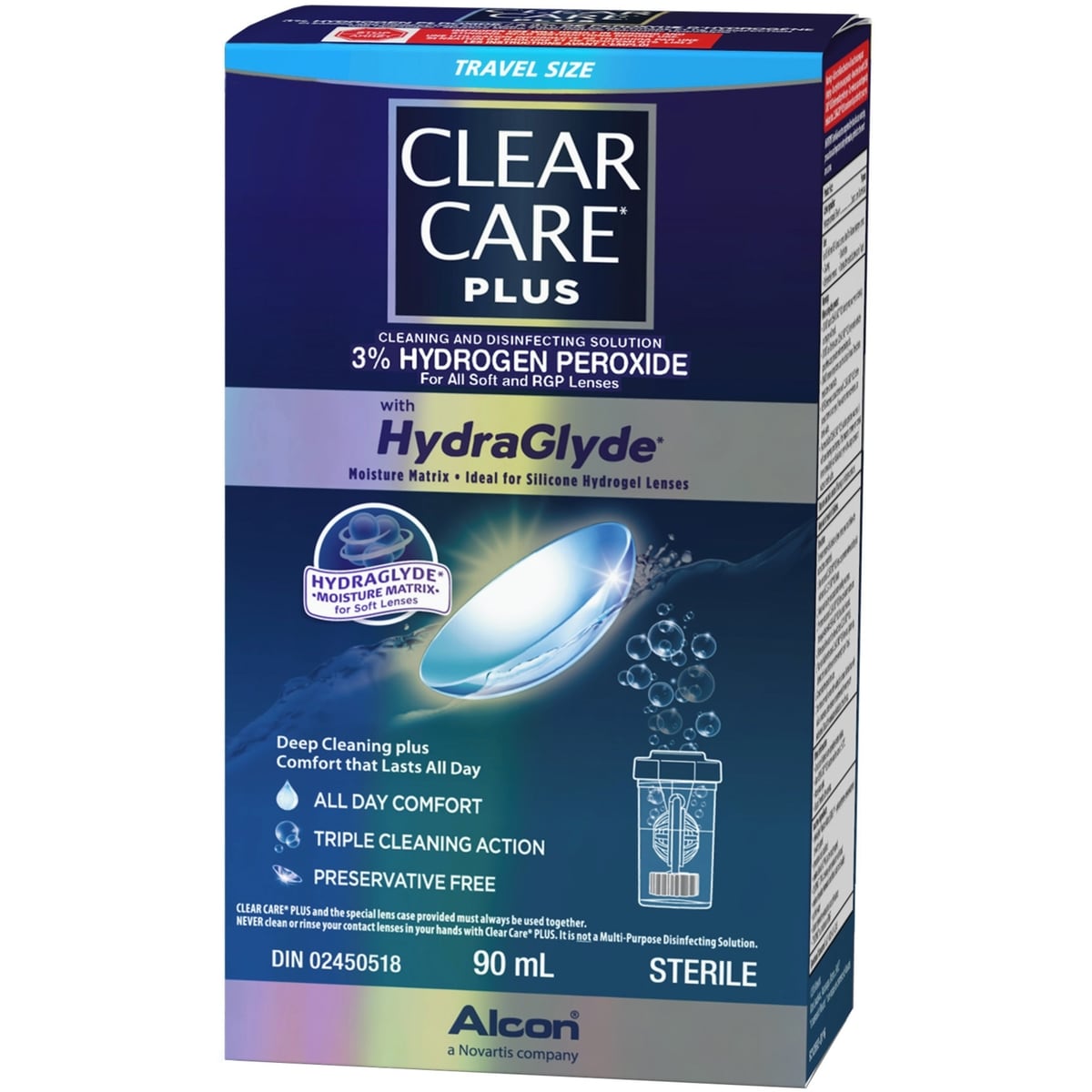 Clear Care Clear Care® PLUS with HydraGlyde Contact Lens Solution Starter Kit 90 ML