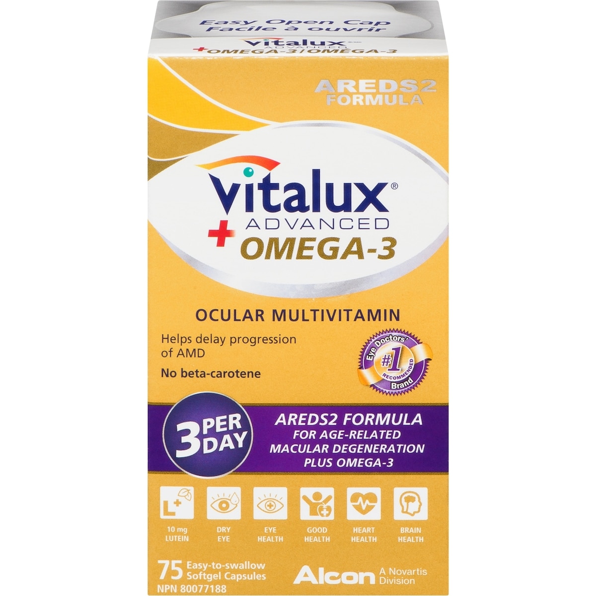 Vitalux® Advanced + Omega-3 Vitamines et multiminéraux pour les yeux