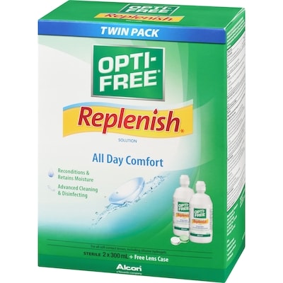 RepleniSH® Multipurpose Contact Lens Solution Twin Pack 3