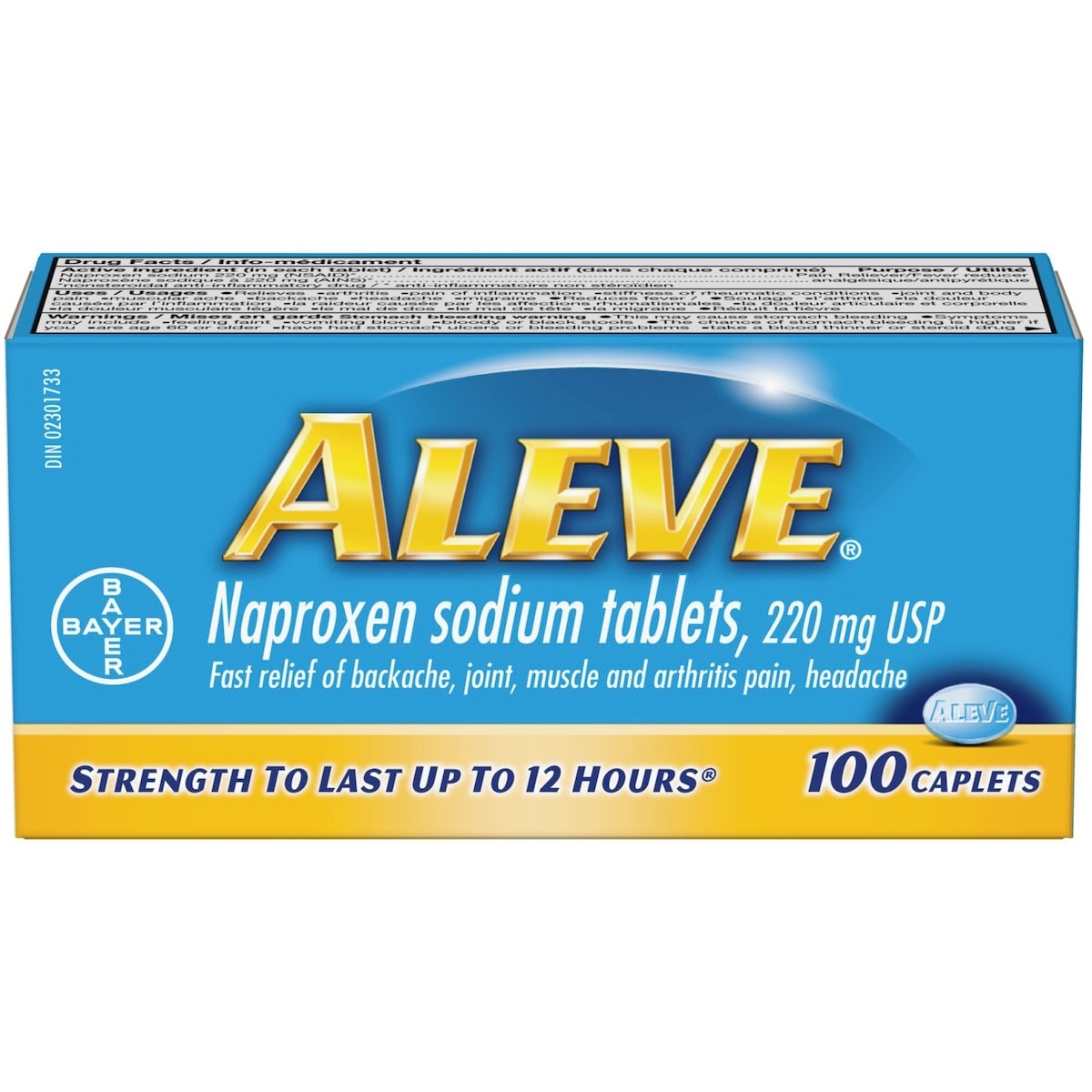 ALEVE Pain Relief, Clinically Proven, Fast-Acting, Long-Lasting, Naproxen Sodium