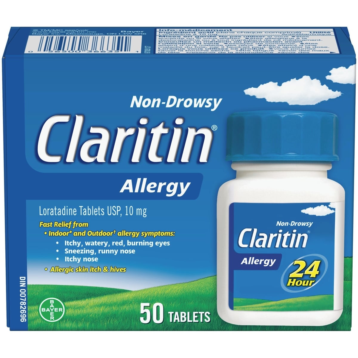 Claritin Allergies, soulagement sans somnolence durant 24 heures, 10 mg