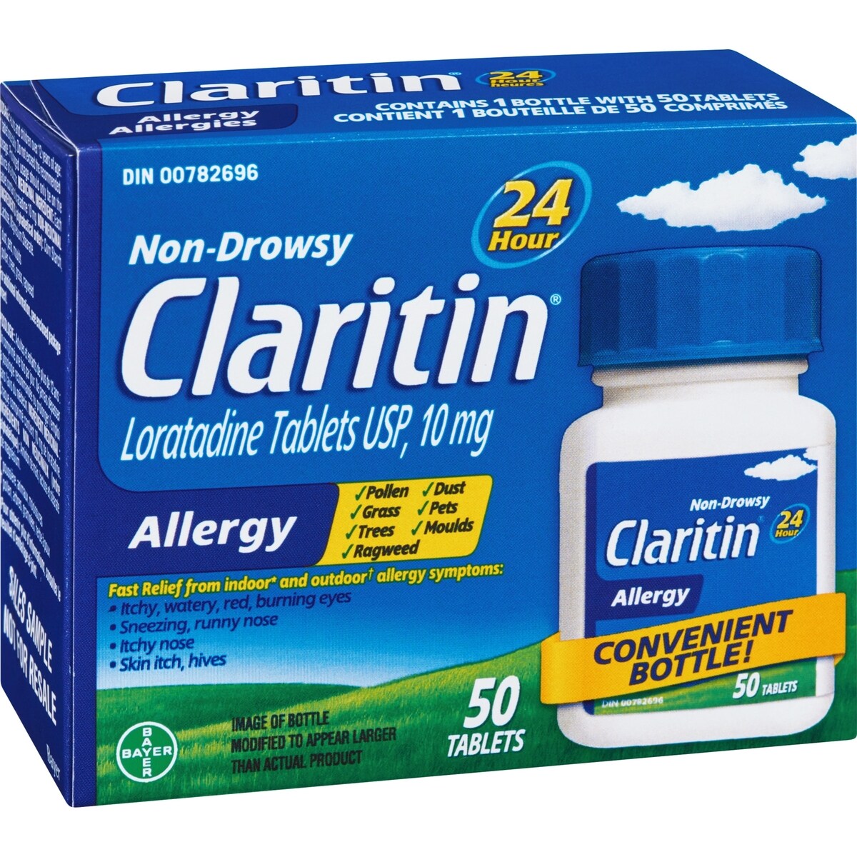 Claritin Allergies, soulagement sans somnolence durant 24 heures, 10 mg