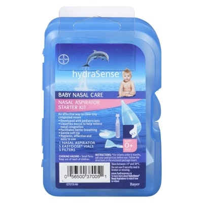 Nasal Aspirator Starter Kit, Baby Nasal Care, Relieve Congested and Stuffy Noses, 1 Kit