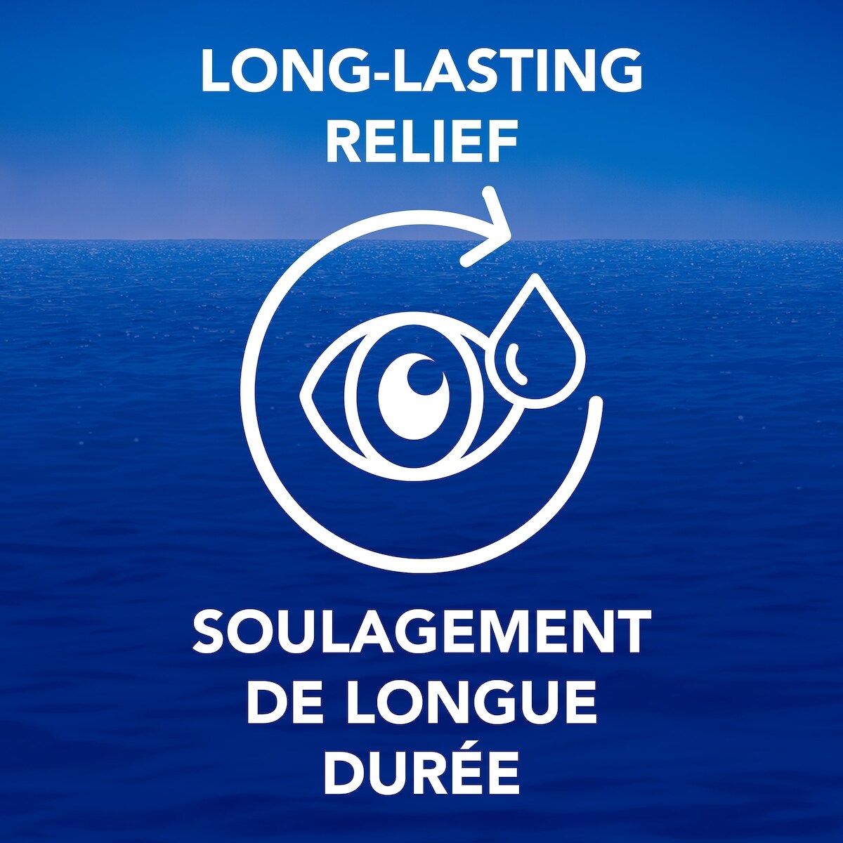 Gouttes oculaires hydraSense pour yeux secs, soulagement rapide et durable, san agent de conservation, lubrifiant de source naturelle