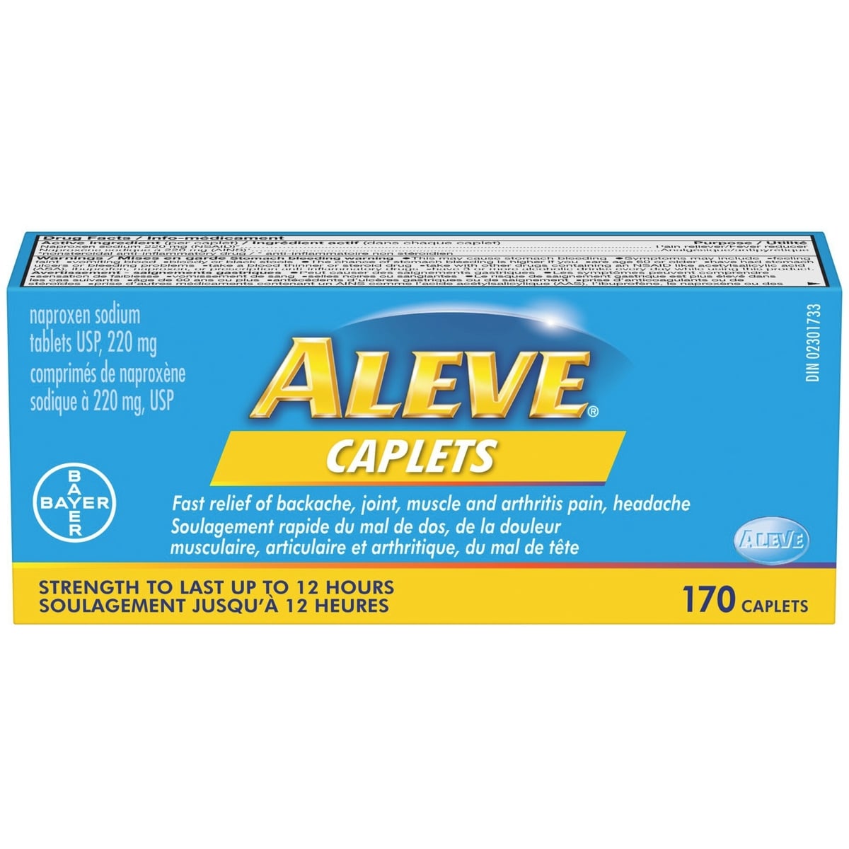 ALEVE Pain Relief, Clinically Proven, Fast-Acting, Long-Lasting, Naproxen Sodium