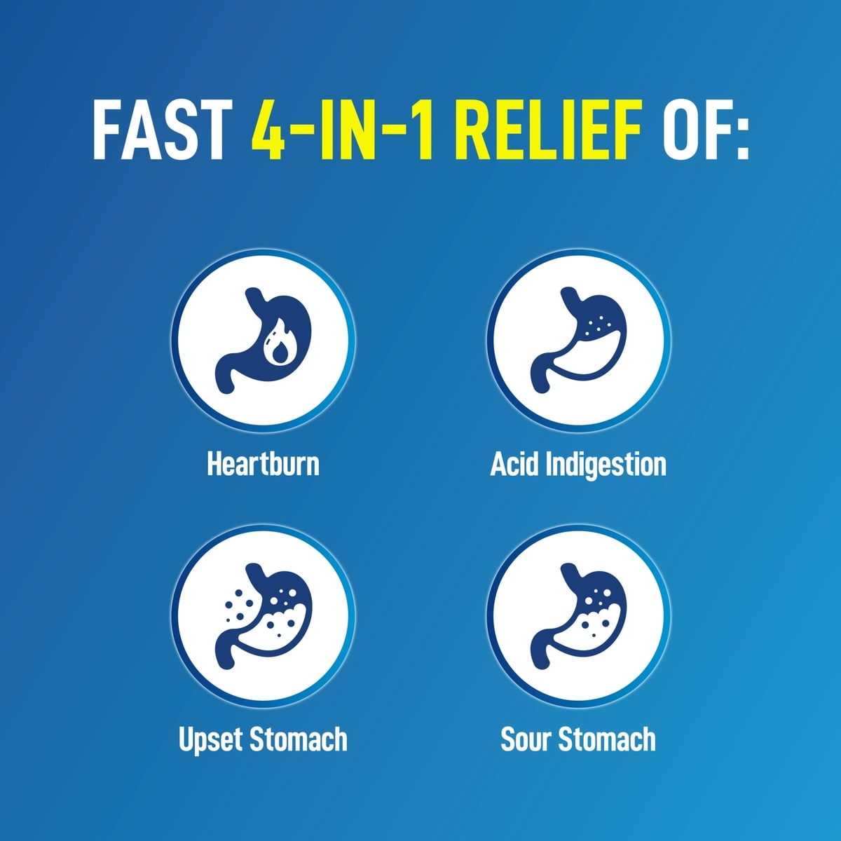 Antacid Heartburn Relief Effervescent Tablets - Extra Strength Antacid Tablets For Heartburn And Upset Stomach Relief, Contains Sodium Bicarbonate And Citric Acid