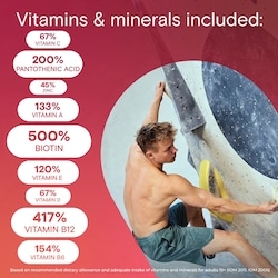 Adult Multivitamin Gummies - Daily Gummy Multivitamins For Men And Women With Vitamins A, B6, B12, C, D, E, Biotin and Zinc, Supports Immunity And Bone Health, Hair And Nails 3