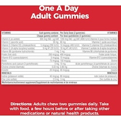 Adult Multivitamin Gummies - Daily Gummy Multivitamins For Men And Women With Vitamins A, B6, B12, C, D, E, Biotin and Zinc, Supports Immunity And Bone Health, Hair And Nails 7