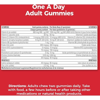 Adult Multivitamin Gummies - Daily Gummy Multivitamins For Men And Women With Vitamins A, B6, B12, C, D, E, Biotin and Zinc, Supports Immunity And Bone Health, Hair And Nails 7