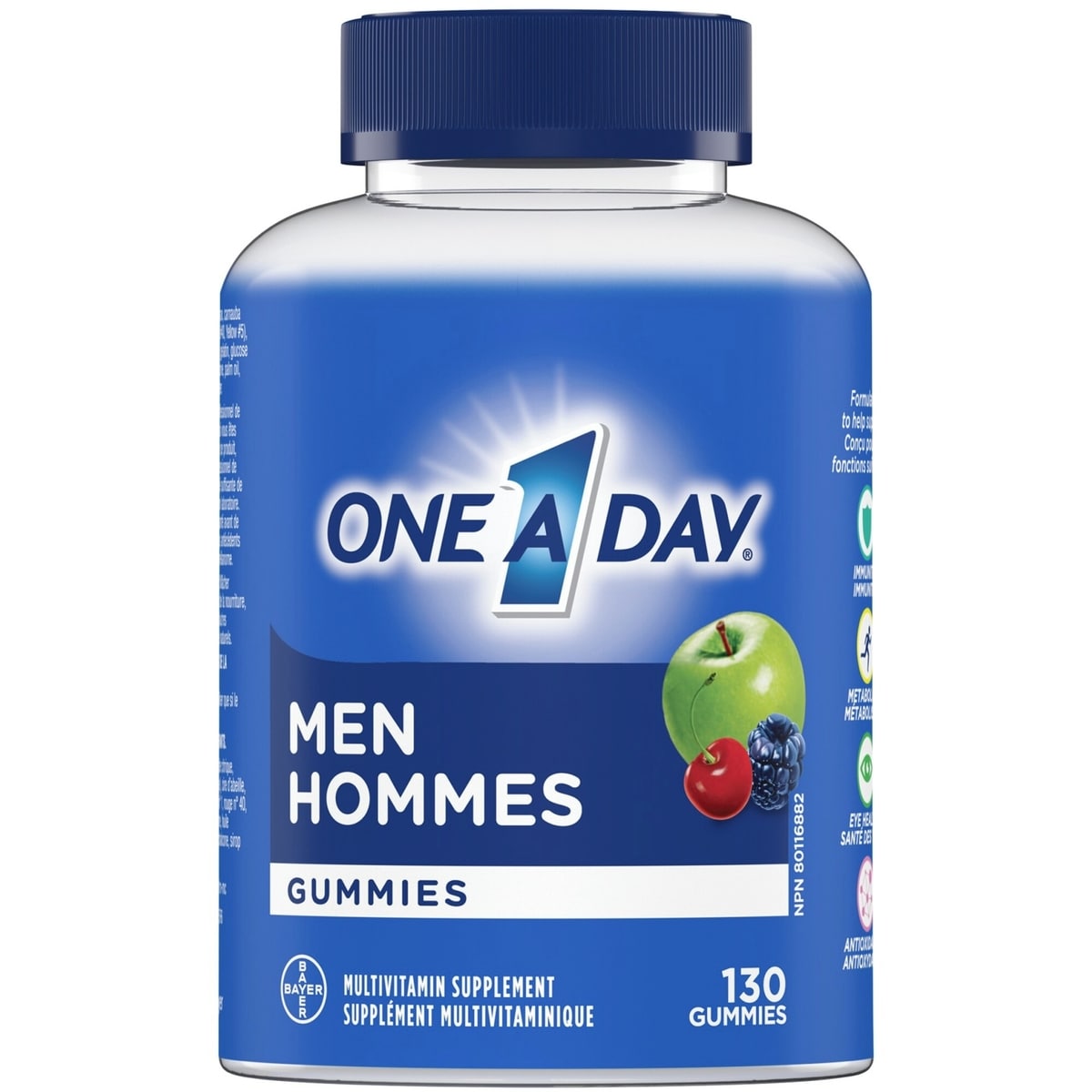 Men's Multivitamin Gummies - Daily Gummy Vitamins For Men With Vitamin A, C, D, Zinc For Immune And Bone Health, Biotin For Energy Metabolism, Vitamin E
