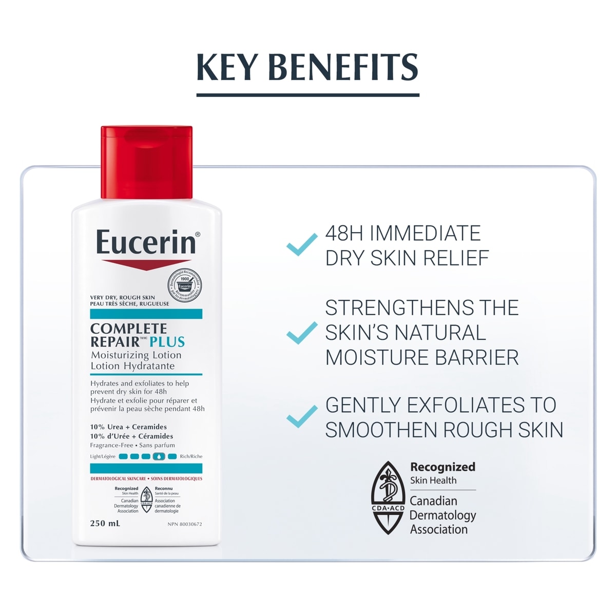 Complete Repair Plus Moisturizing Body Lotion for Very Dry and Rough Skin