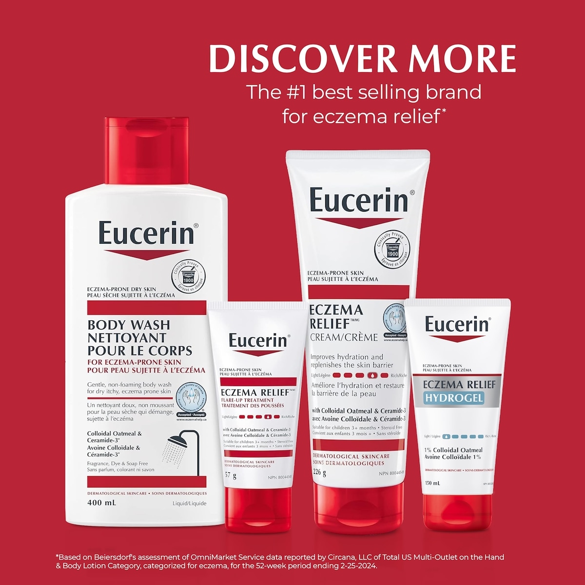 Eczema Relief Daily Moisturizing Face and Body Cream for Eczema-Prone Skin