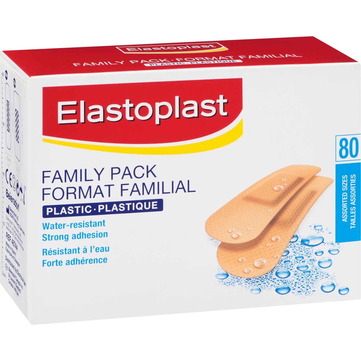 ELASTOPLAST Plastique, boîte de 80  format familial