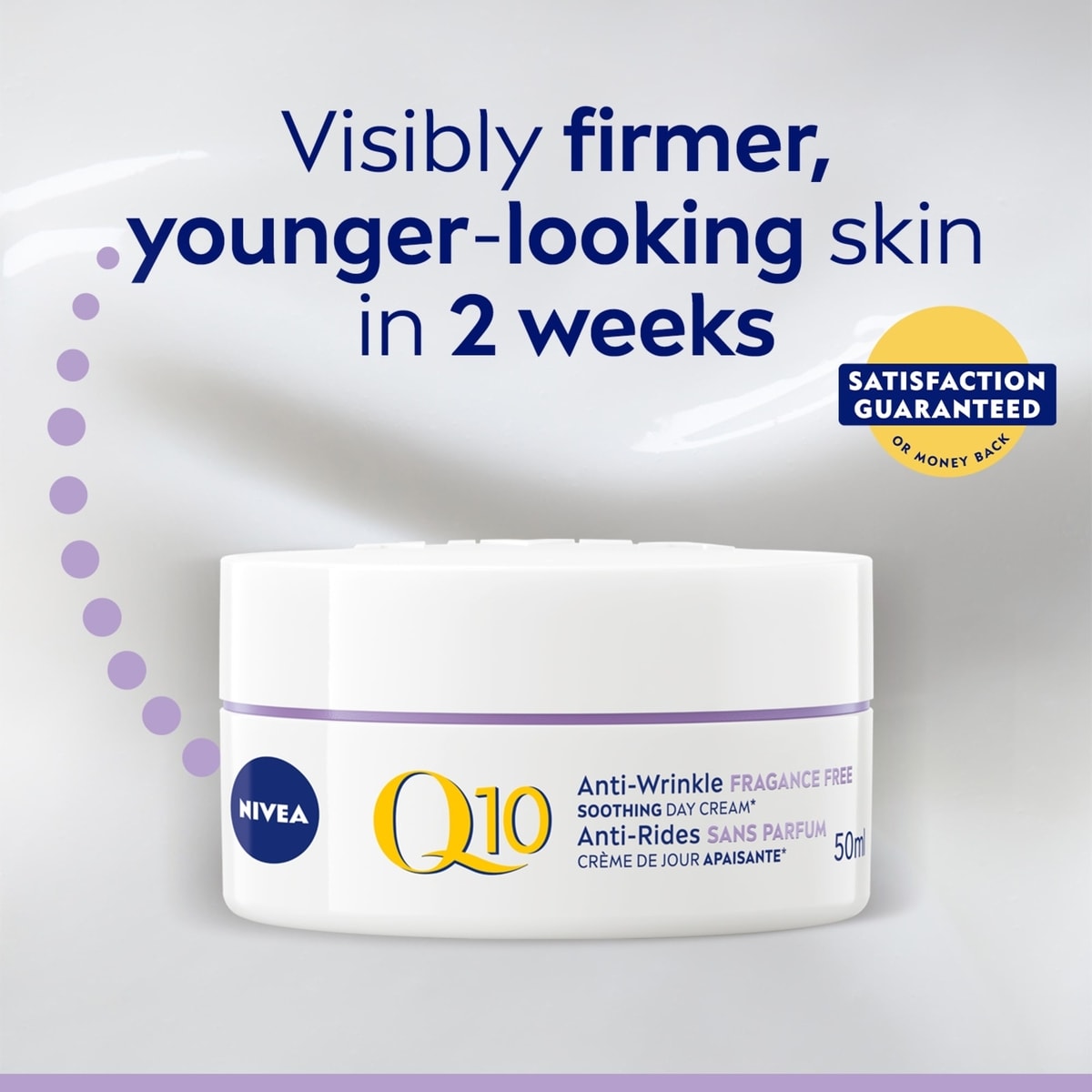 NIVEA Q10 Energy Anti-Wrinkle Night Face Cream, Tired-Looking and Dull Skin, 50mL