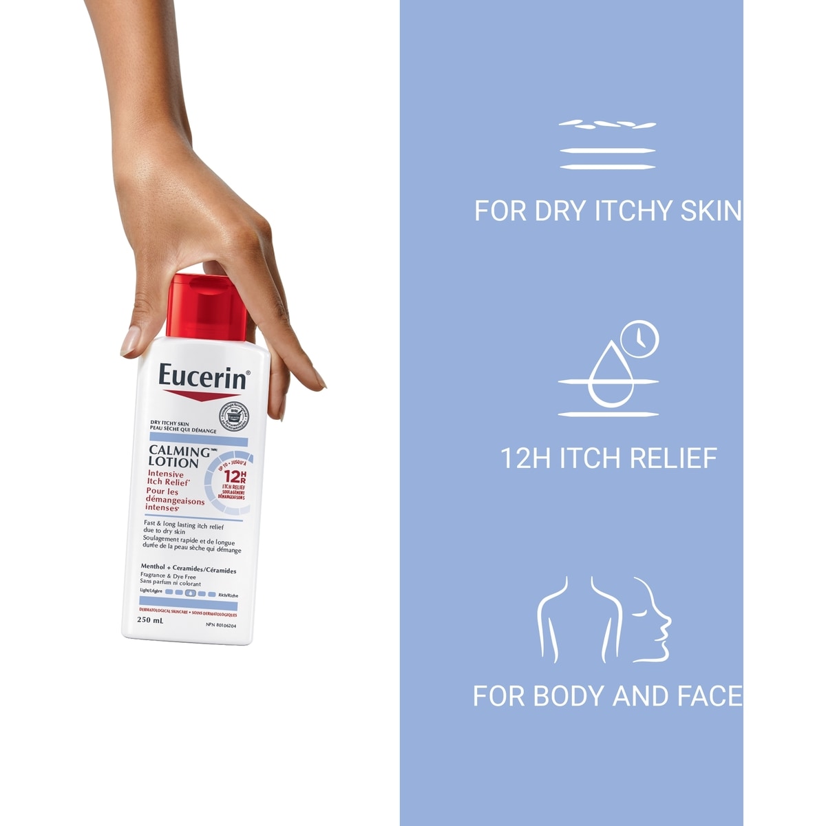 Calming Intensive Itch Relief Body Lotion for Itchy Dry Skin