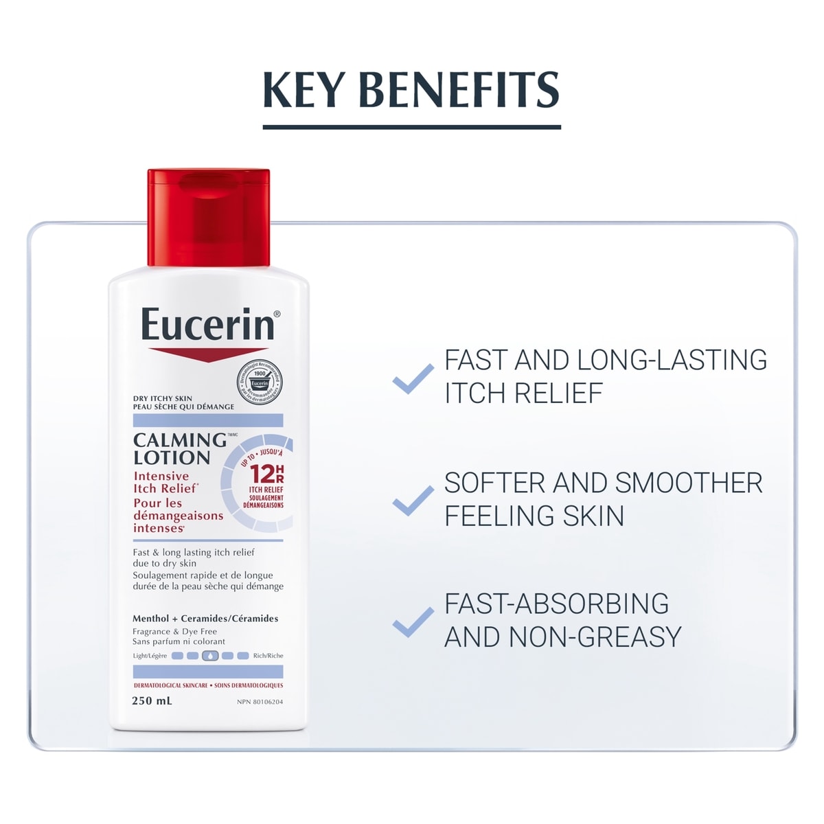 Calming Intensive Itch Relief Body Lotion for Itchy Dry Skin