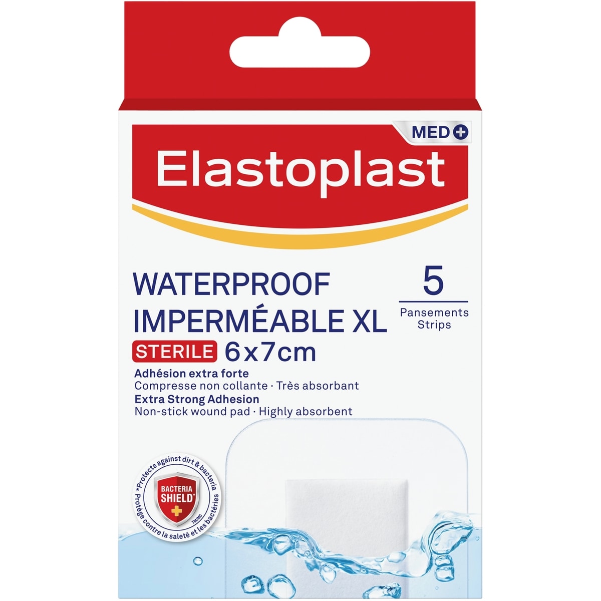 Pansements Imperméables XL | Grands pansements pour les plaies aiguës postopératoires et quotidiennes | Pansements stériles extra respectueux de la peau | Approuvés dermatologiquement | Bouclier antibactérien